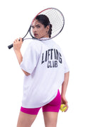 Bold Arc Oversized T-shirt [ Women's ]