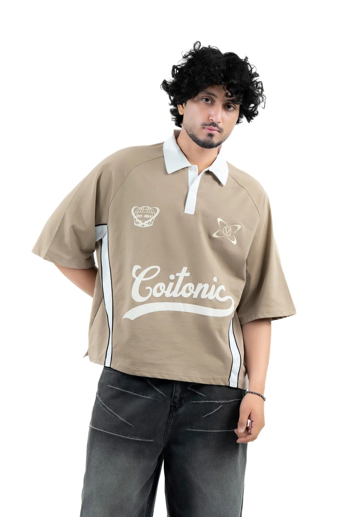 Essential Boxy-Fit Polo Tee